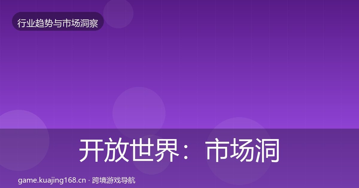 开放世界：市场洞察