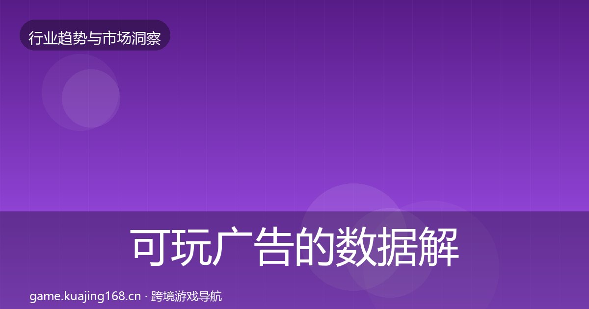 可玩广告的数据解读（附实操要点）