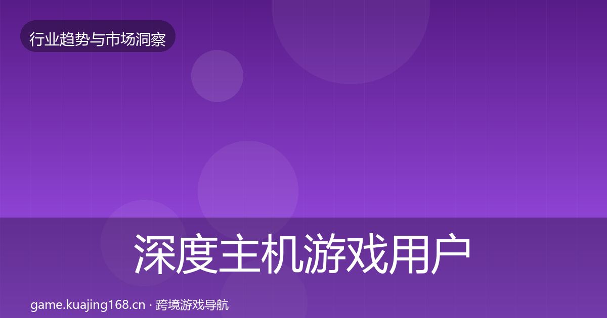 深度主机游戏用户画像