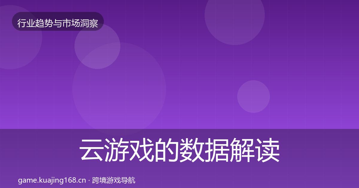云游戏的数据解读（2027年）