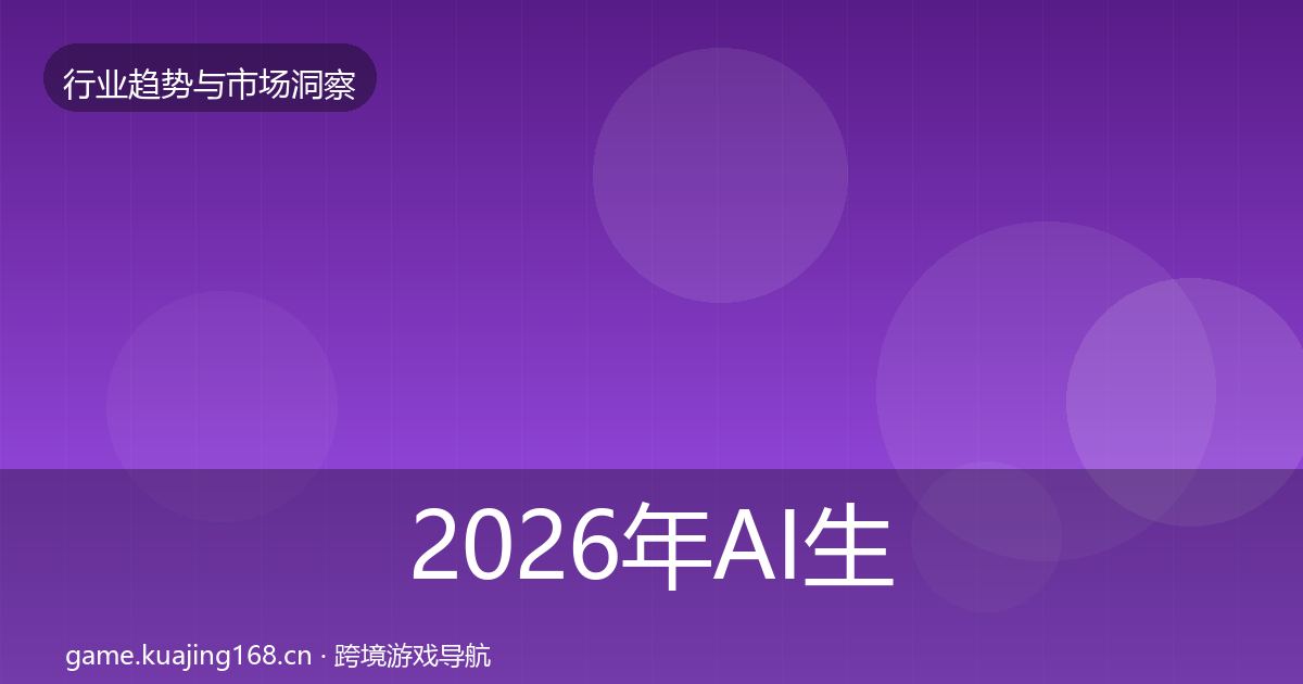 2026年AI生成内容格局研判