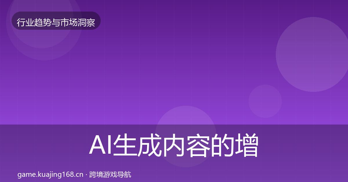 AI生成内容的增长预测(一线)