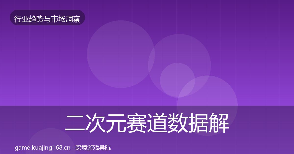 二次元赛道数据解读全指南:2027年