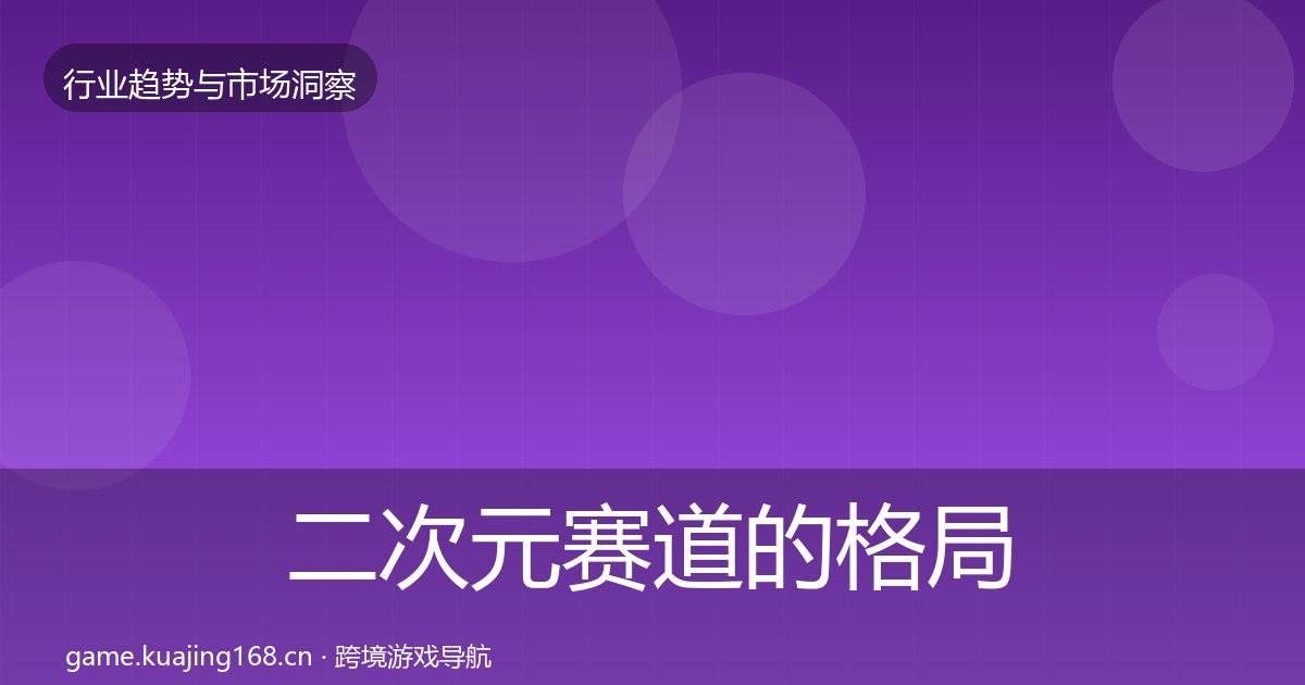 二次元赛道的格局研判（2027年）