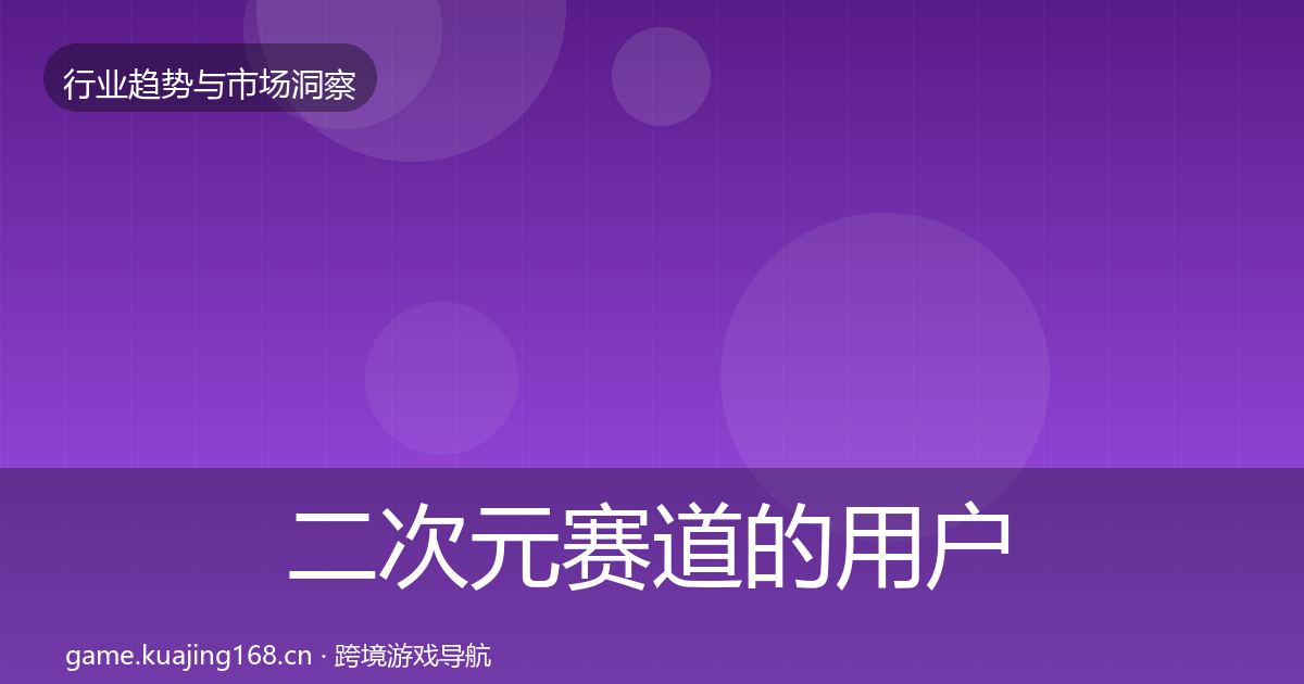 二次元赛道的用户画像（2027年）