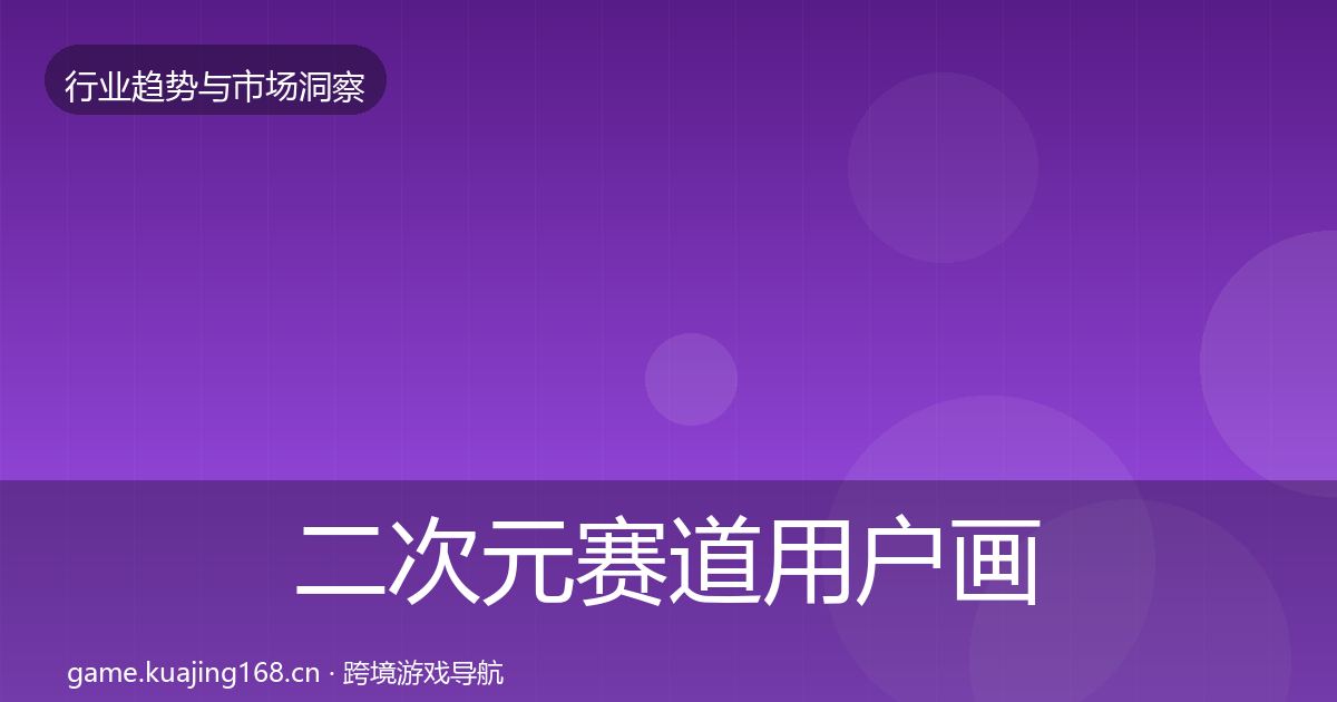 二次元赛道用户画像全指南：实用