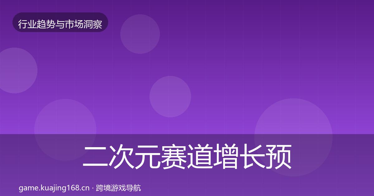 二次元赛道增长预测全指南：2026年
