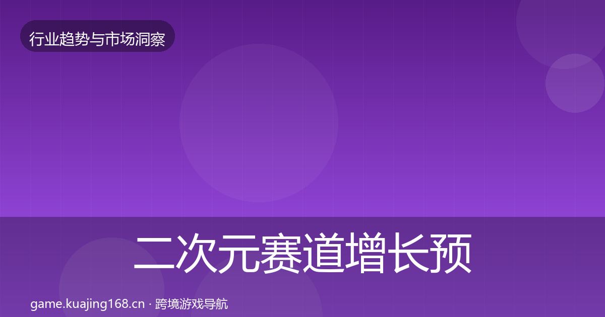 二次元赛道增长预测全指南：深度