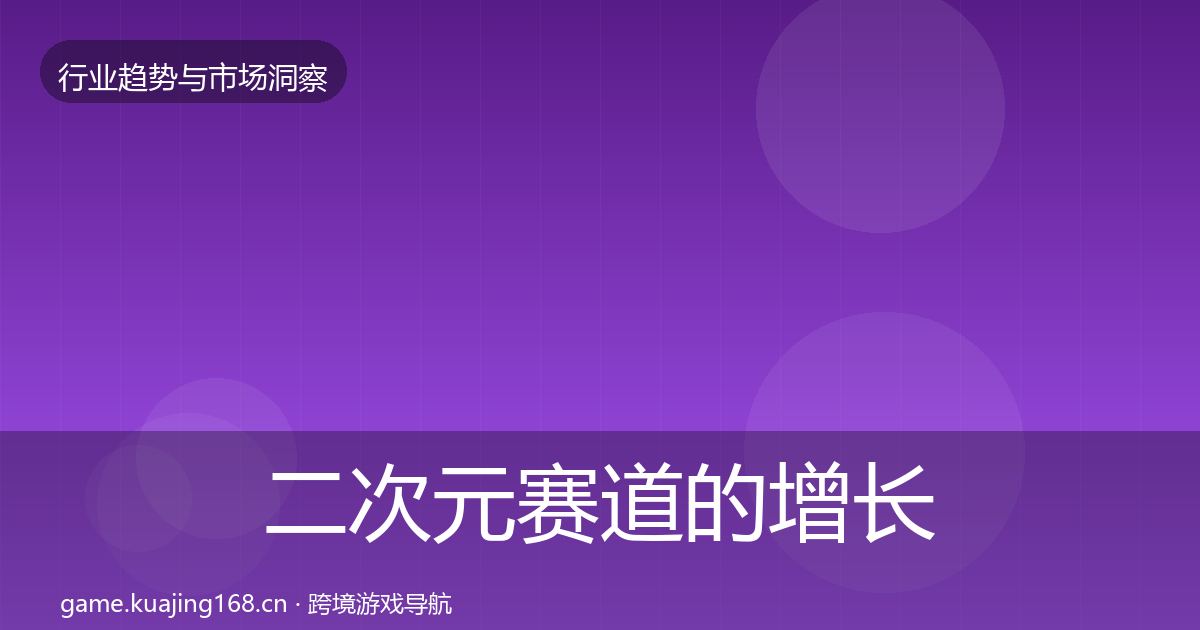 二次元赛道的增长预测(实用)