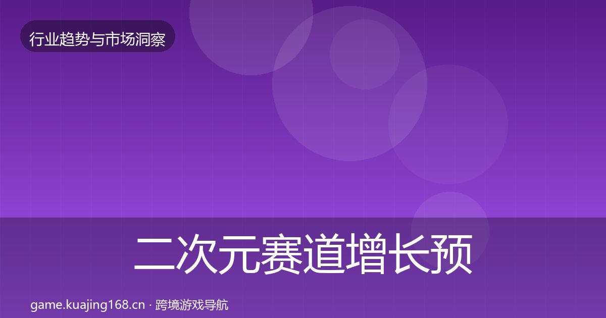 二次元赛道增长预测全指南：实用