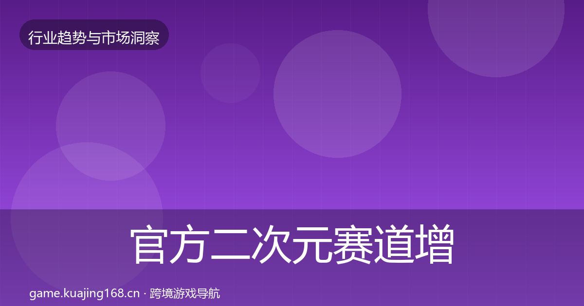 官方二次元赛道增长预测