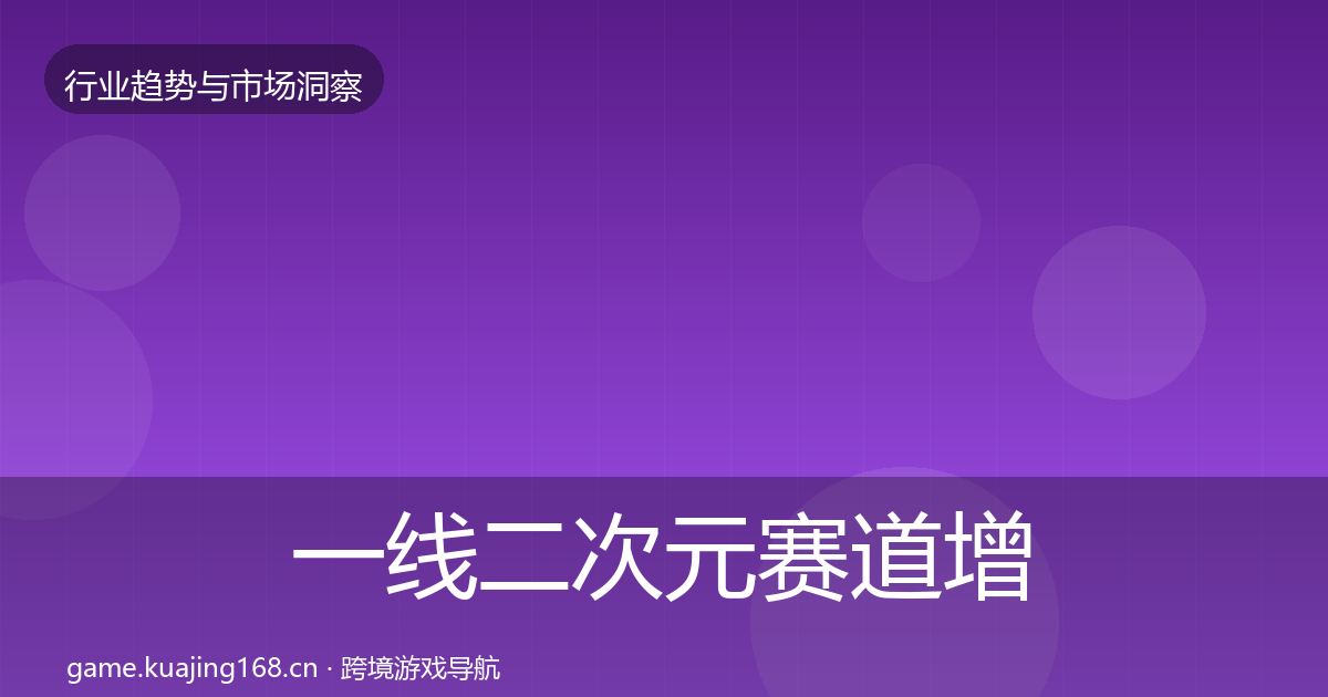 一线二次元赛道增长预测