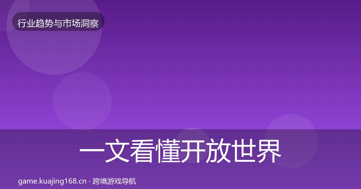 一文看懂开放世界机会分析｜2027年