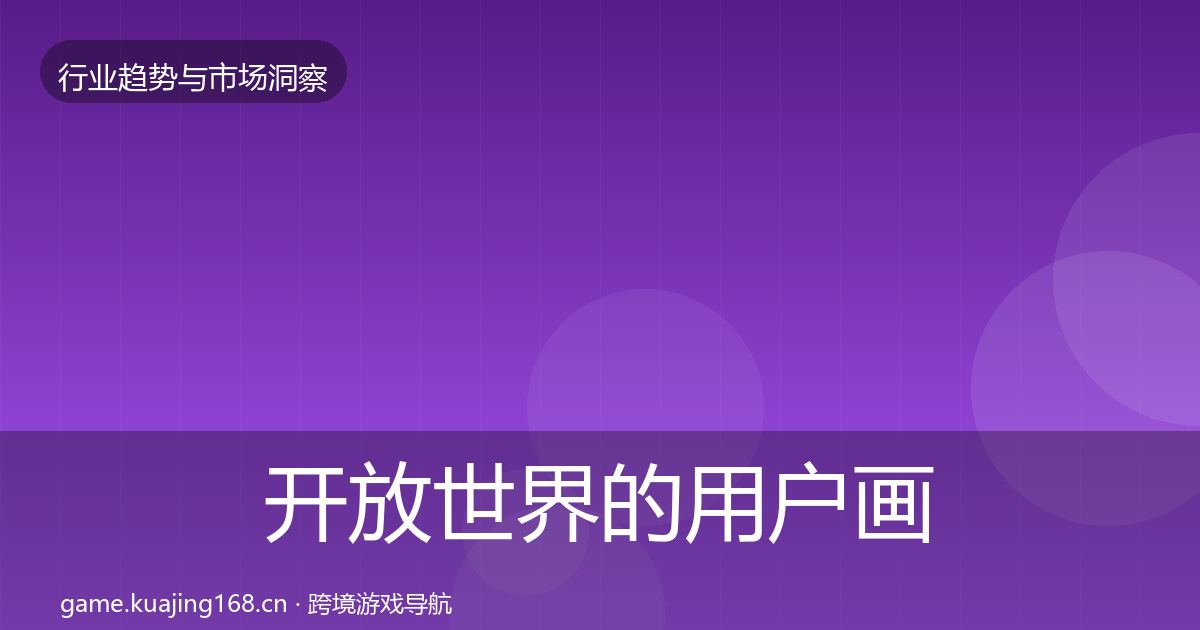 开放世界的用户画像（2026年）
