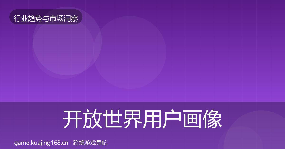 开放世界用户画像全指南：2027年