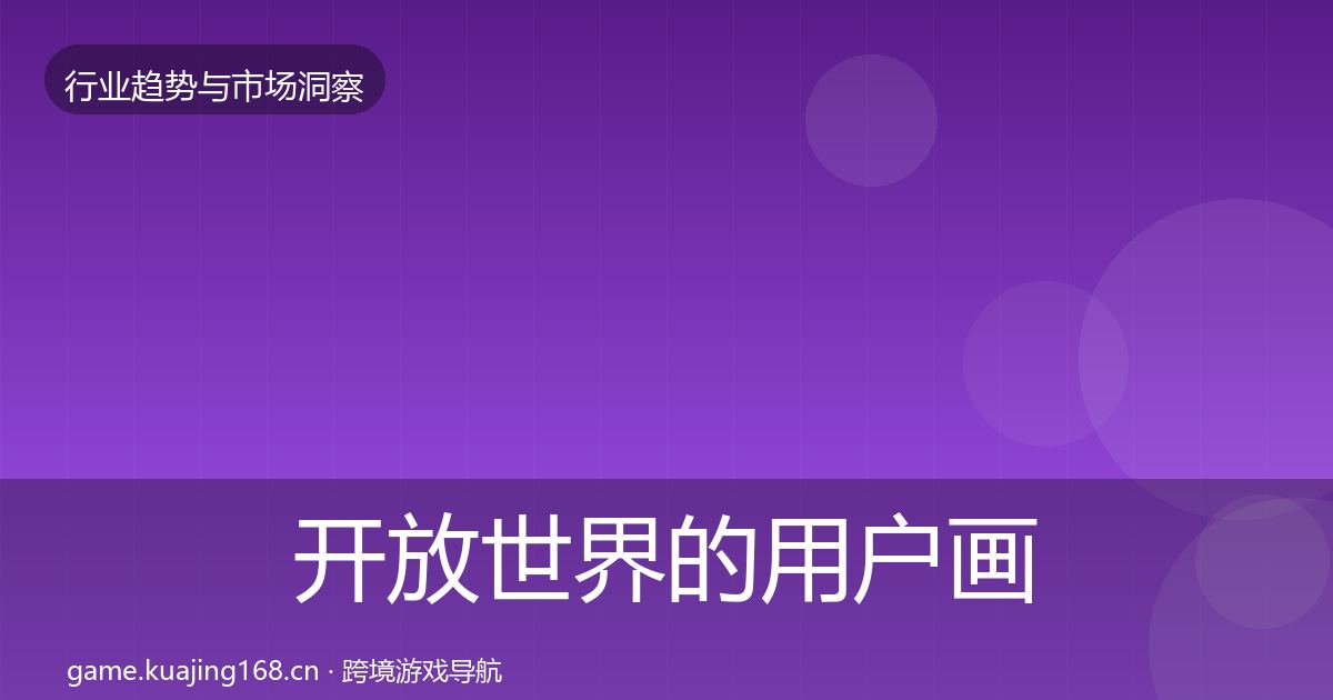 开放世界的用户画像（最新）