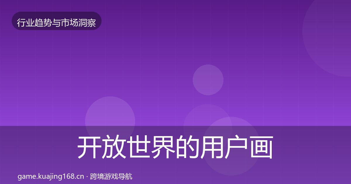 开放世界的用户画像（全面）