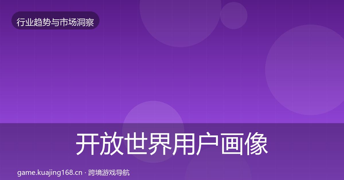 开放世界用户画像全指南：全面