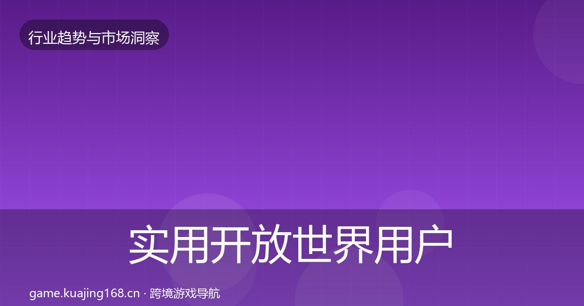 实用开放世界用户画像