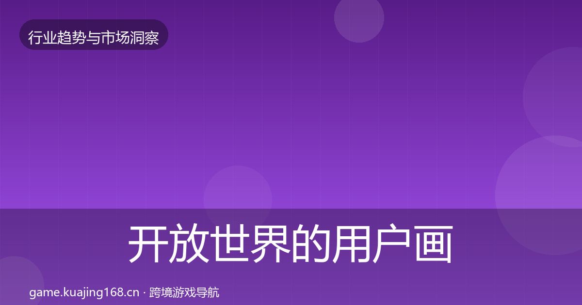 开放世界的用户画像（实用）