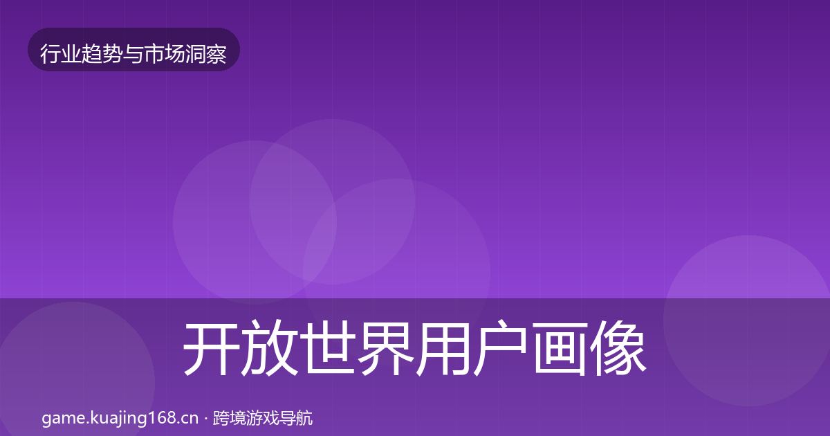 开放世界用户画像全指南：实用