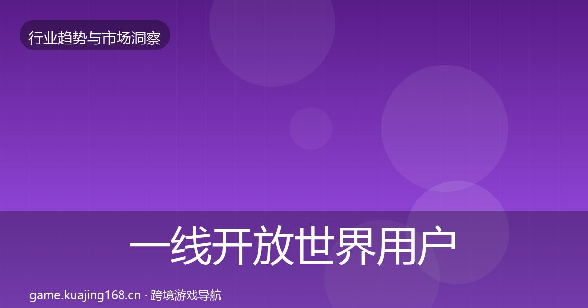 一线开放世界用户画像