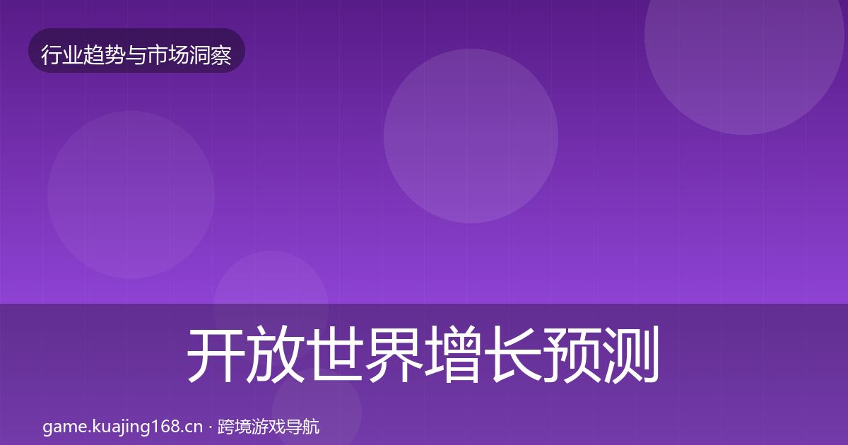 开放世界增长预测全指南：2026年