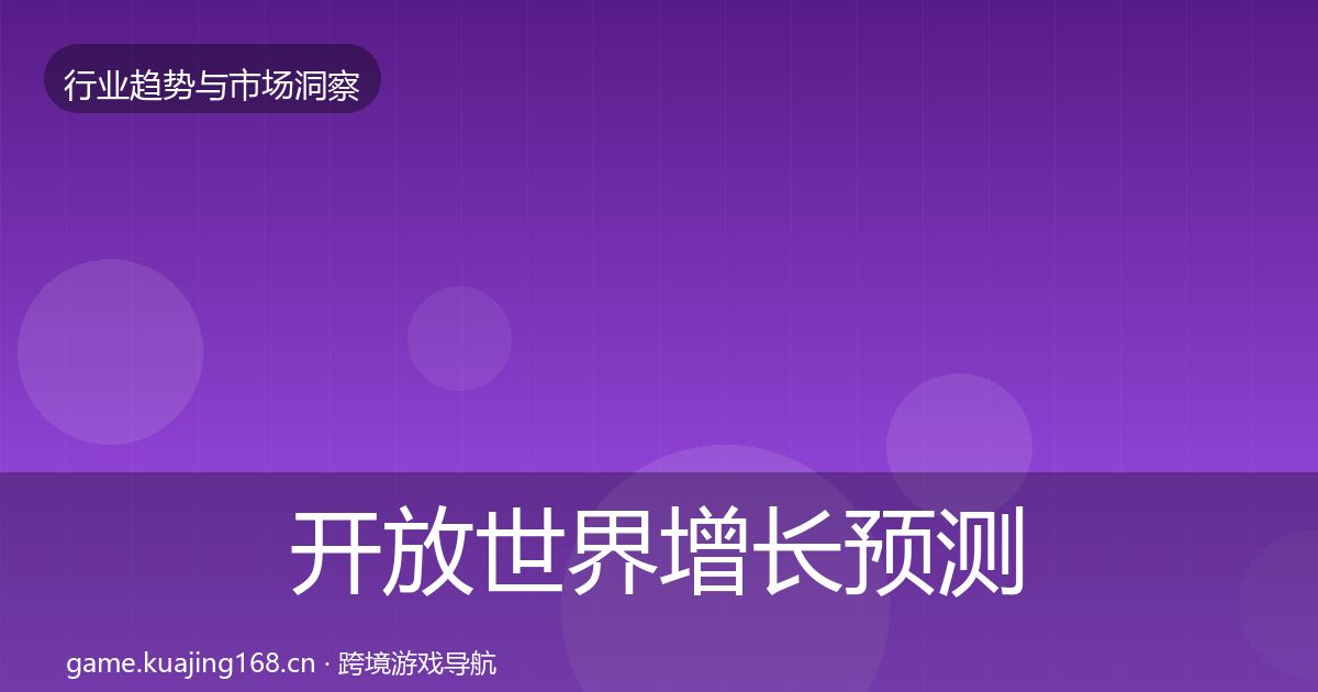 开放世界增长预测全指南：2027年