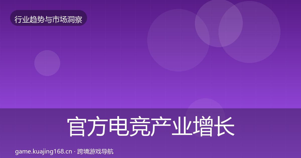 官方电竞产业增长预测