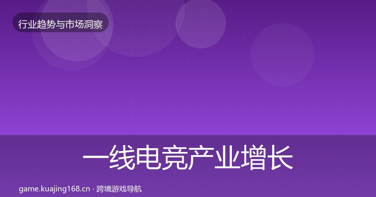 一线电竞产业增长预测