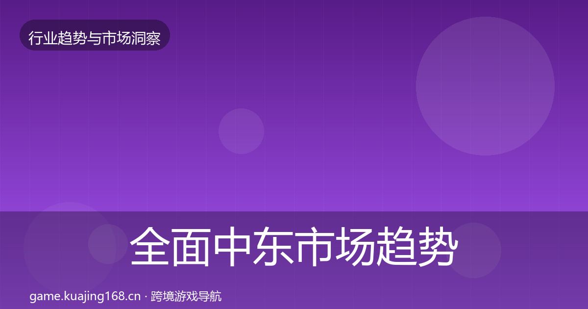 全面中东市场趋势报告