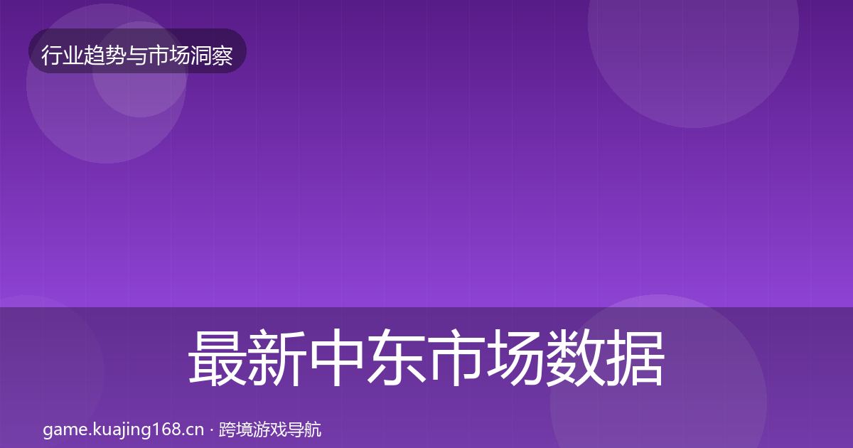 最新中东市场数据解读