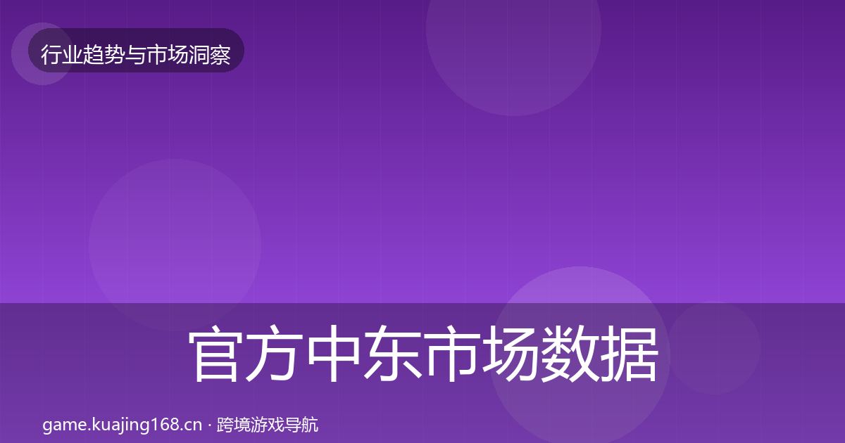 官方中东市场数据解读