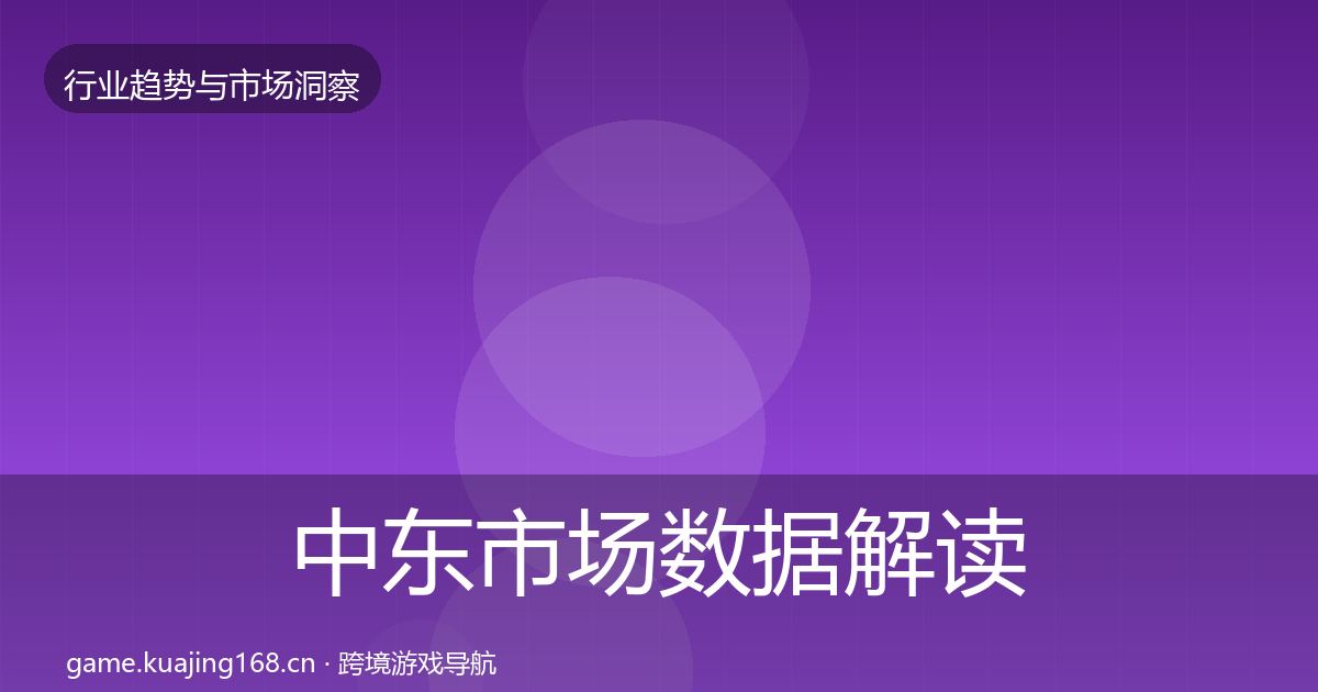 中东市场数据解读全指南：一线