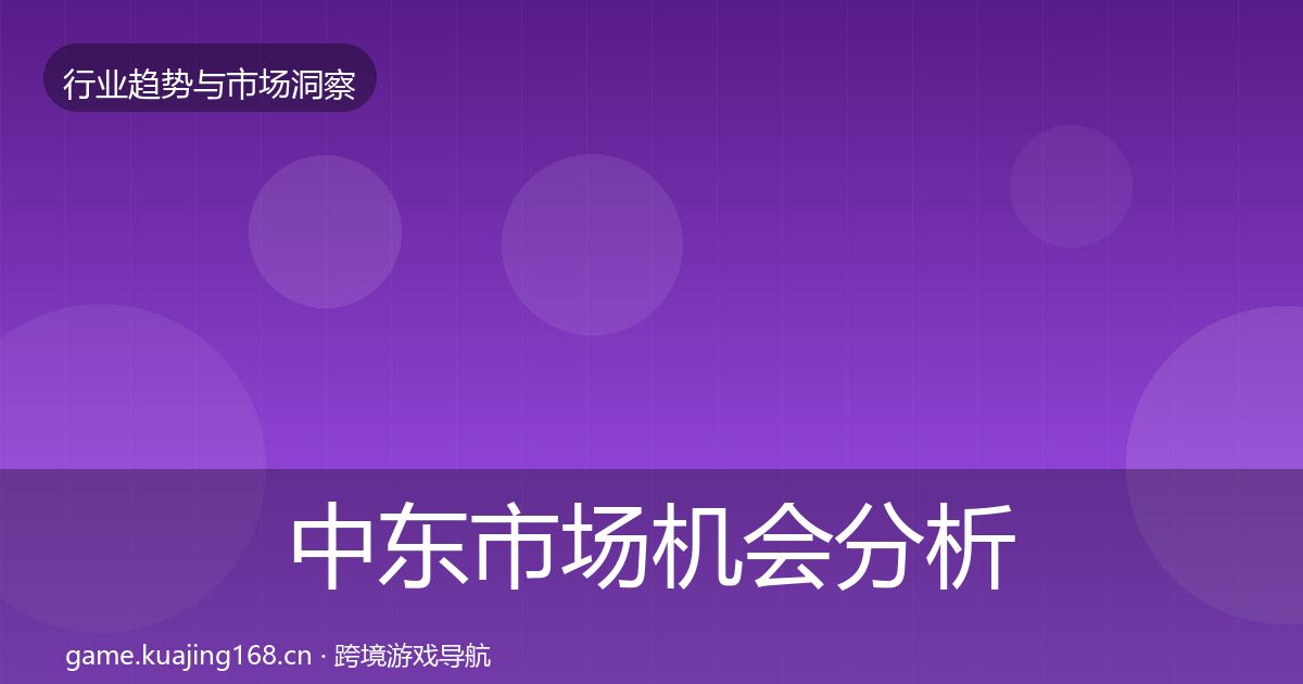 中东市场机会分析全指南：最新