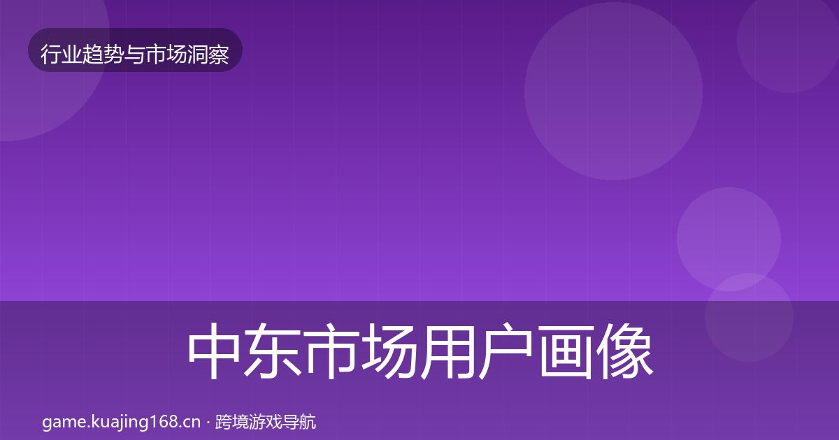 中东市场用户画像全指南:2026年