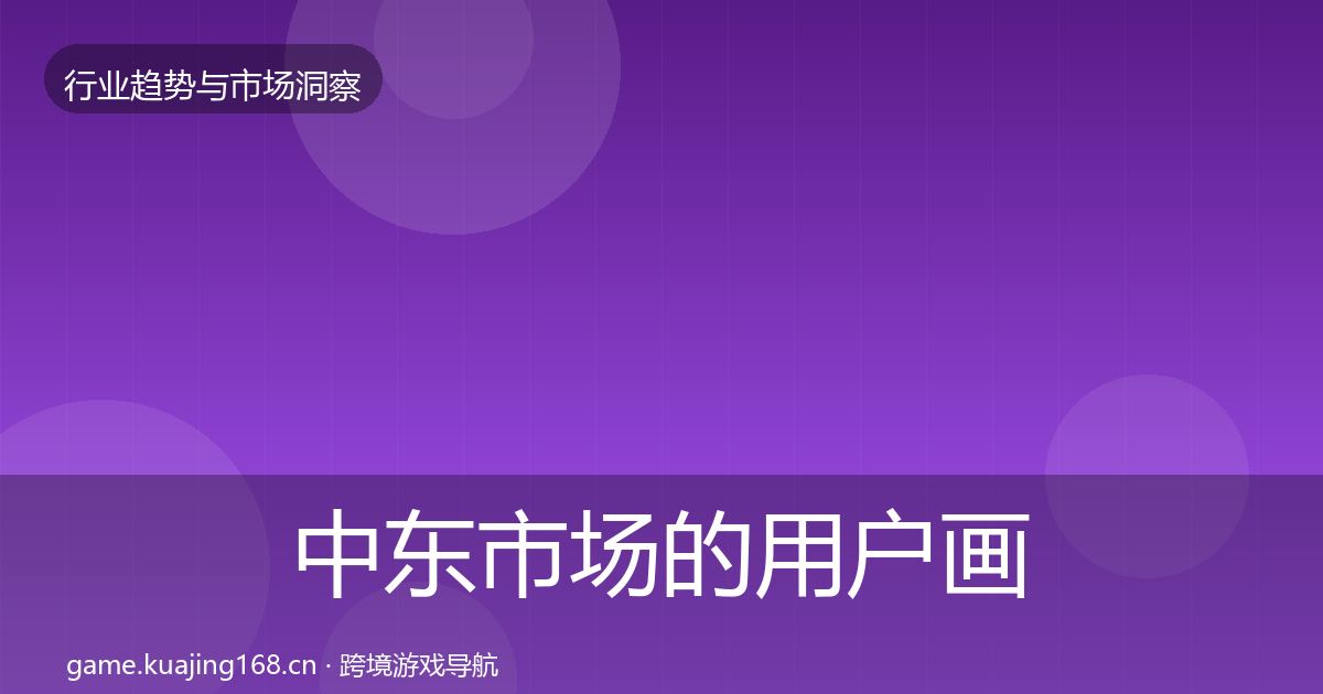 中东市场的用户画像（2027年）
