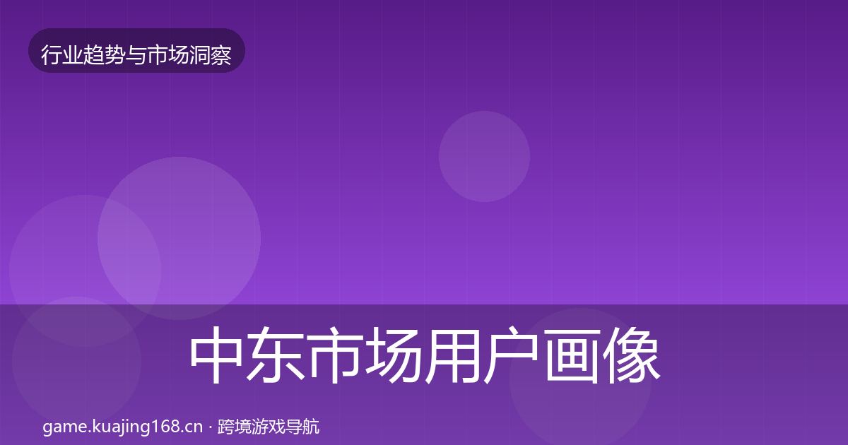 中东市场用户画像全指南：2027年