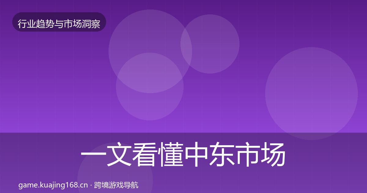 一文看懂中东市场增长预测｜2027年
