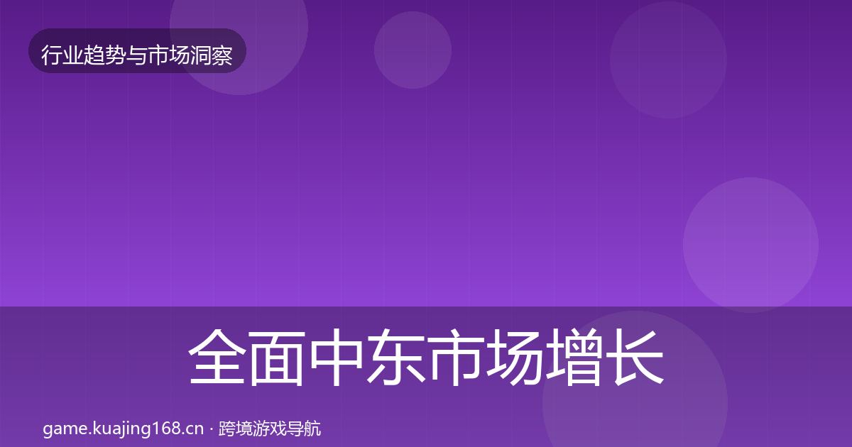 全面中东市场增长预测