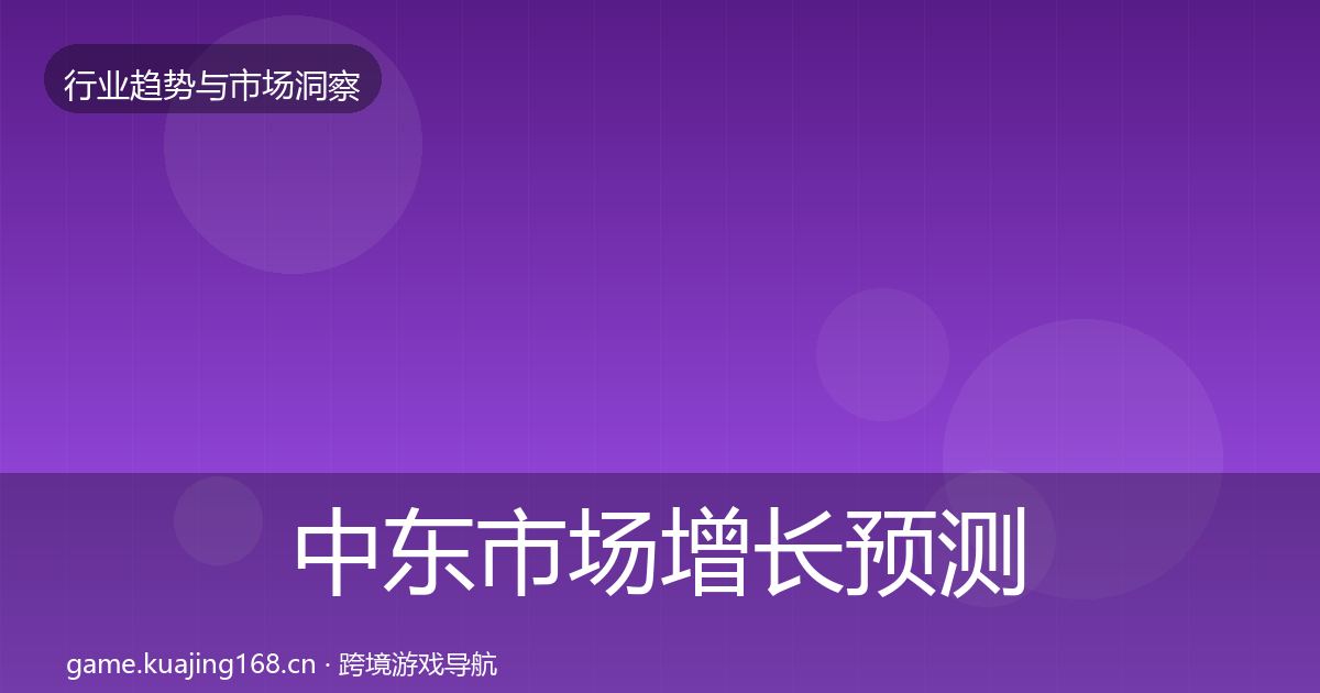 中东市场增长预测全指南：全面