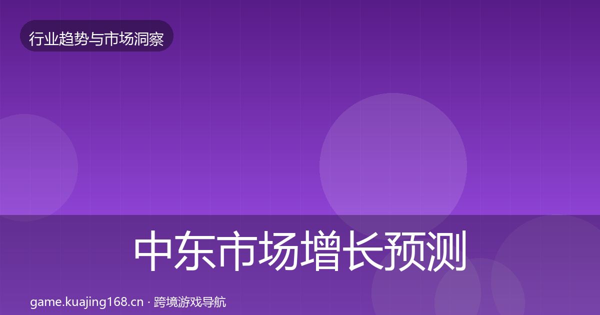 中东市场增长预测全指南：官方