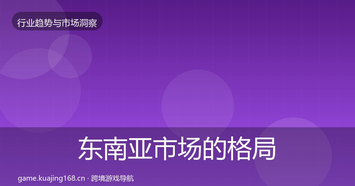 东南亚市场的格局研判（实用）