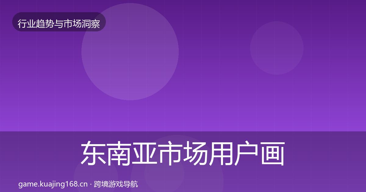东南亚市场用户画像全指南：2027年