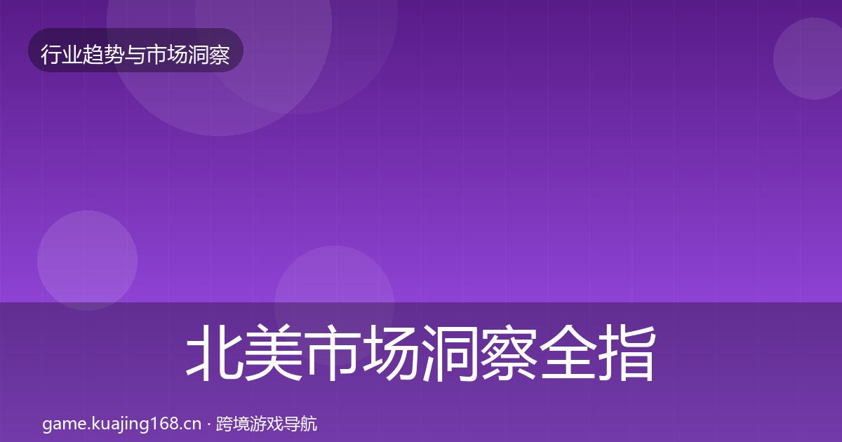 北美市场洞察全指南：深度