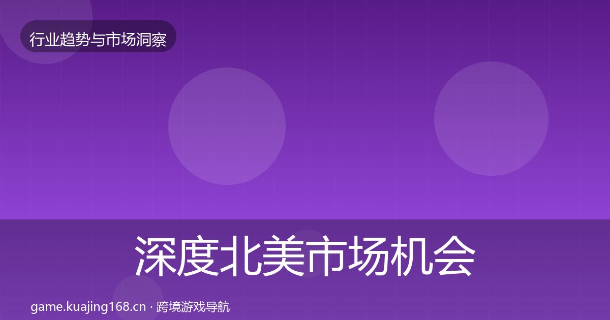深度北美市场机会分析