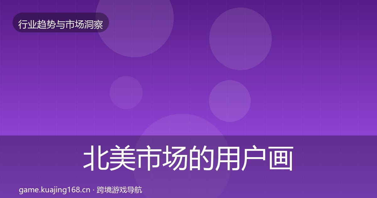 北美市场的用户画像(2026年)