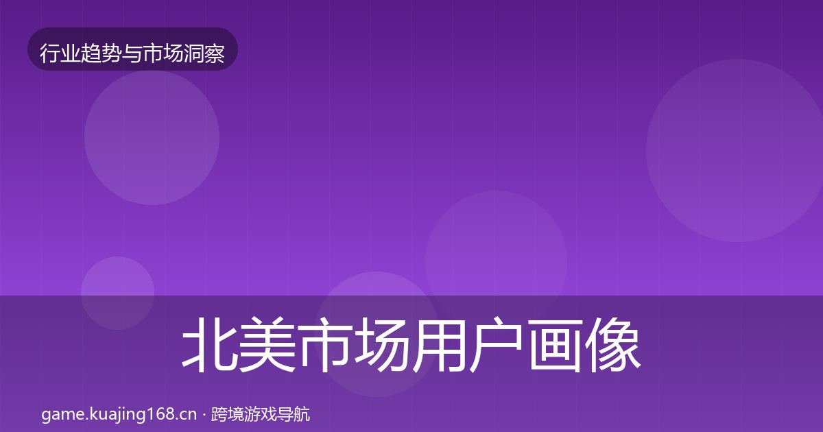 北美市场用户画像全指南：2027年