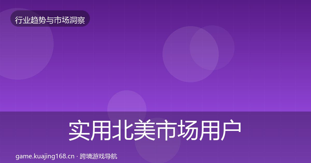 实用北美市场用户画像