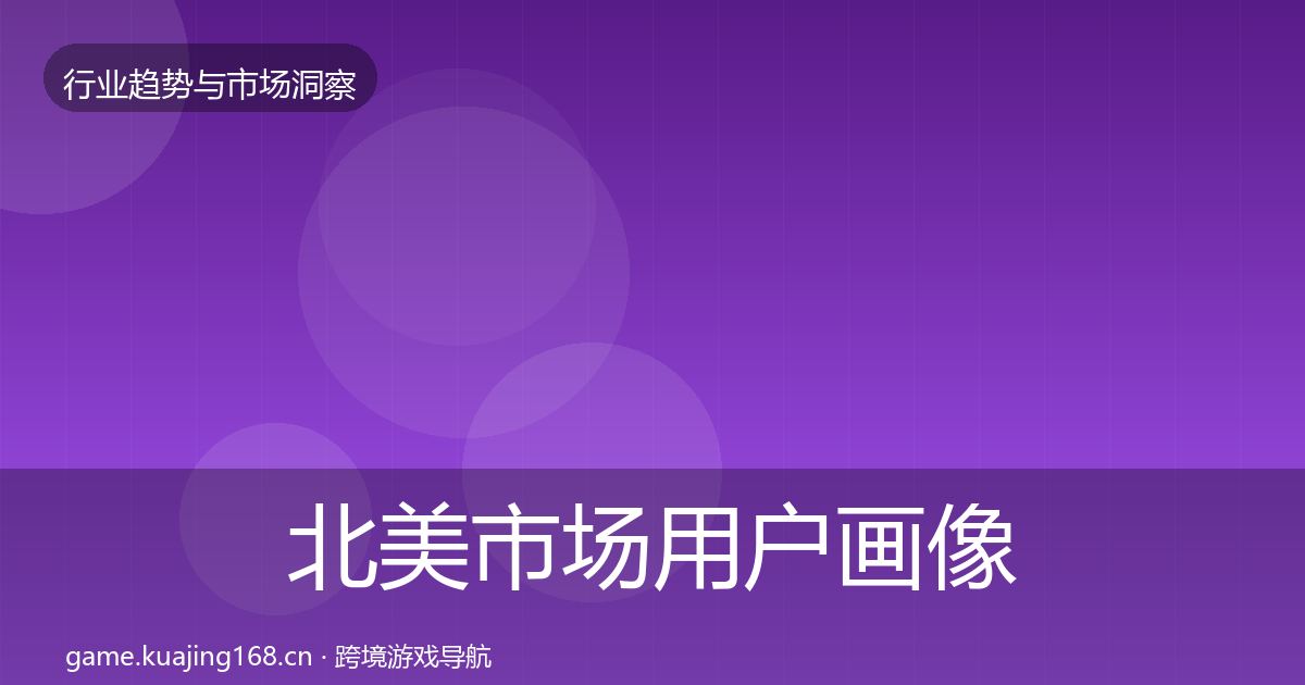 北美市场用户画像全指南：实用
